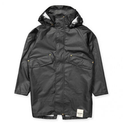 Tretorn Junior PU Parka svartur regnjakki