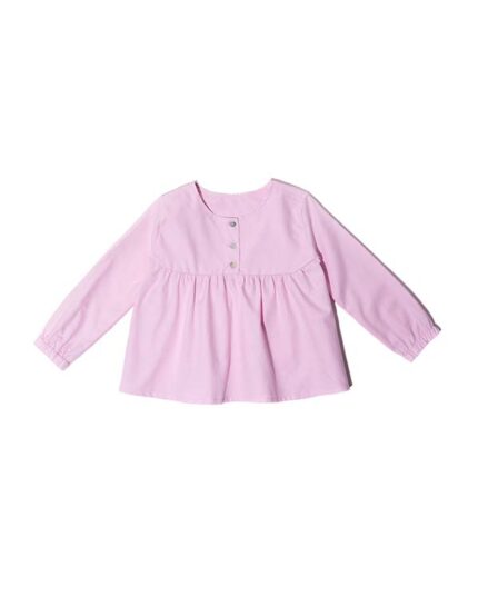 As We Grow bleik Yoke skyrta (Pink) 6-8 ára