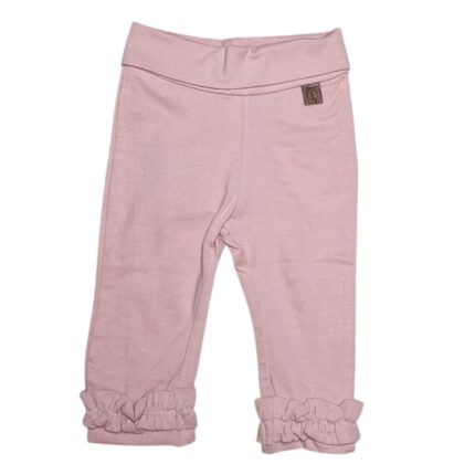 Bleikar leggings með pífum neðst Kids up