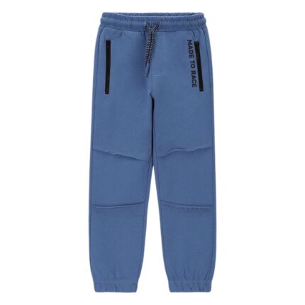 Bláar joggingbuxur með rennilás Made to race