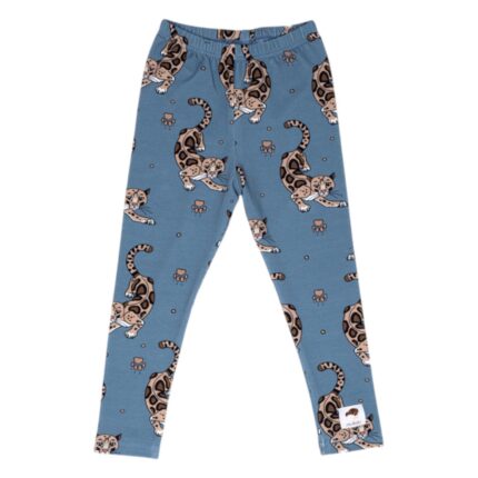 Bláar leggings Borneo Blast Leopard